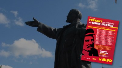 Enthüllung der Lenin-Statue in Gelsenkirchen