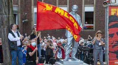 Stefan Engel Rede zur Enthüllung der Lenin-Statue am 20.6.2020 in Gelsenkirchen