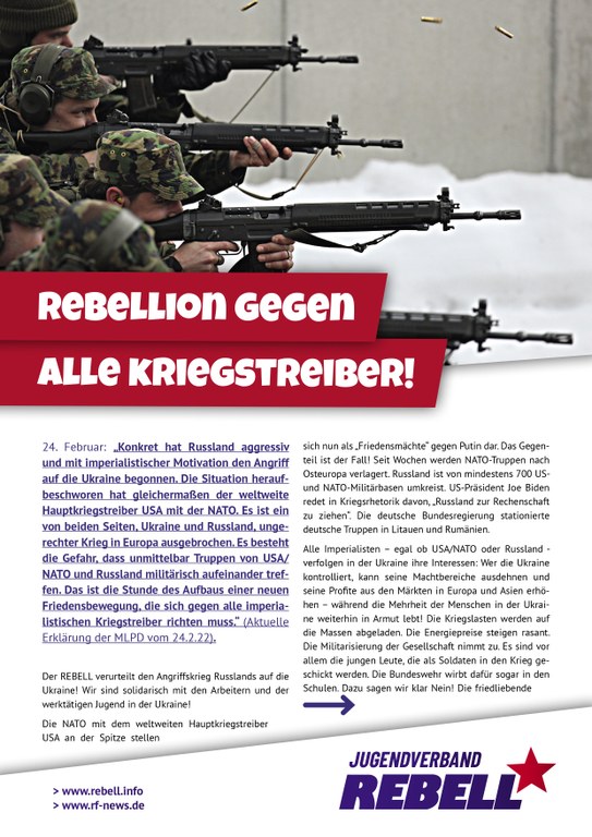 REBELL-Flugblatt