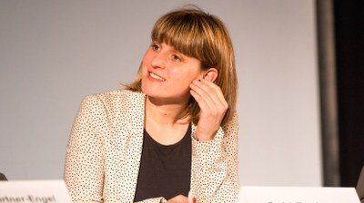 Gabi Fechtner zur Lenin-Statue