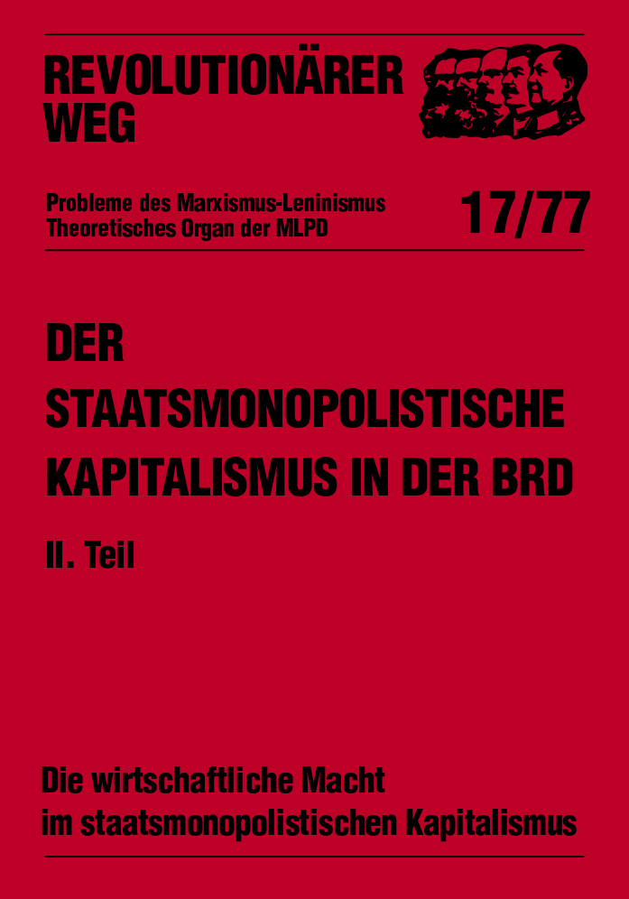 Der staatsmonopolistische Kapitalismus in der BRD - RW17
