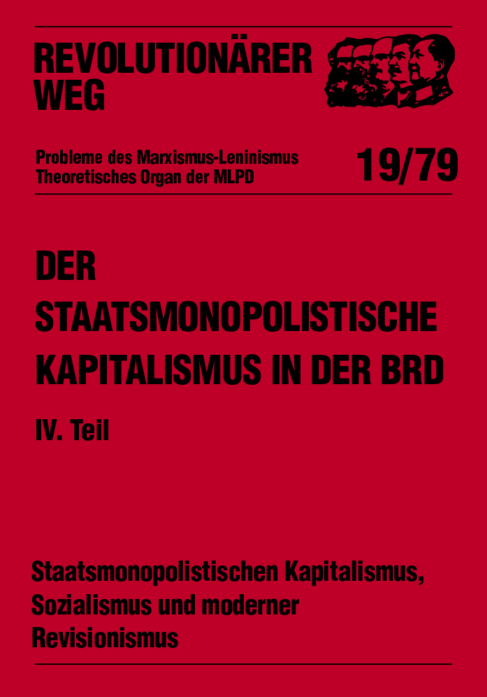 Der staatsmonopolistische Kapitalismus in der BRD - RW19