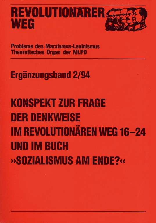 Konspekt zur Frage der Denkweise - Teil 2