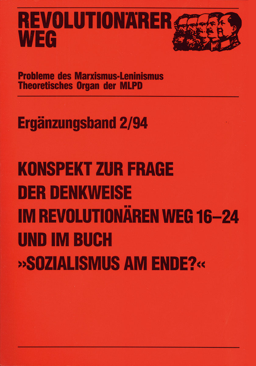 Konspekt zur Frage der Denkweise - Teil 2