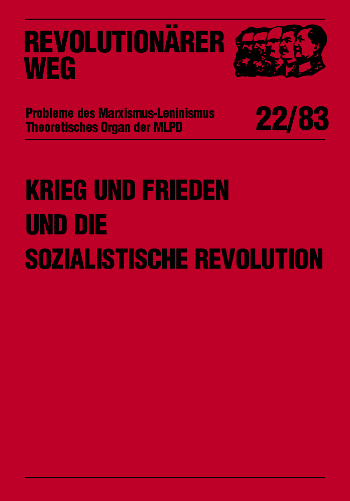Krieg und Frieden und die sozialistische Revolution
