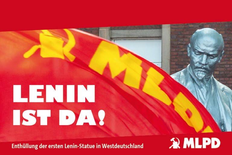 Lenin ist da! Enthüllung der ersten Lenin-Statue in Westdeutschland