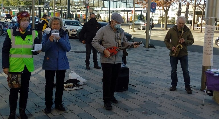 Kundgebung Internationaer Umweltkampftag 14.11.20 in Böblingen